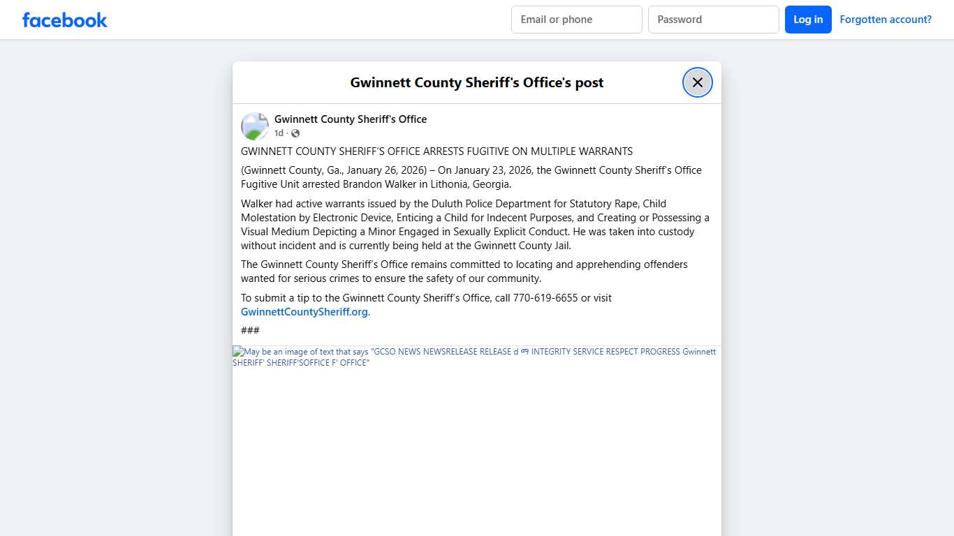 GWINNETT COUNTY... - Gwinnett County Sheriff's Office Facebook